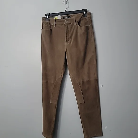 Lauren Ralph LaurenSuede Jodhpur Pant In Light Truffle